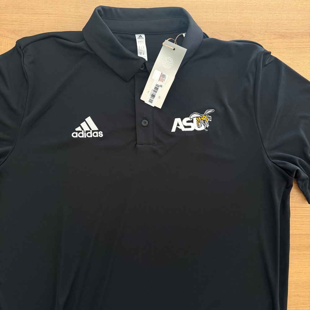 Adidas Alabama State ASU Hornets Entrada 22 Polo Mens Large Black Shirt